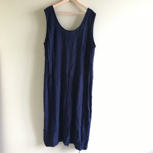 DRESSBARN Navy Floral MAXI DRESS Sleeveless 22W‎ - Picture 1 of 7